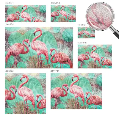 Papier peint photographique sur tissu non tissé Oiseaux exotiques