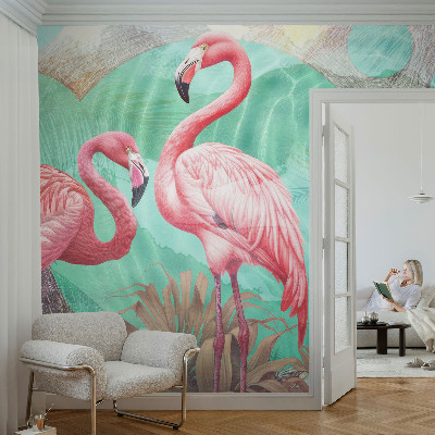 Déco papier peint salon Exotické vtáky