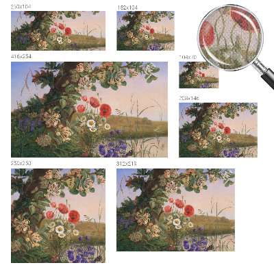 Papier peint photo autocollant Kvetinová idylka