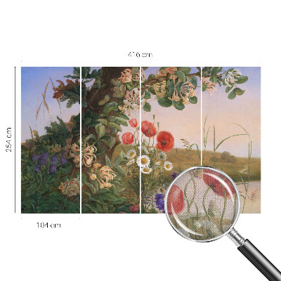 Papier peint photo autocollant Kvetinová idylka