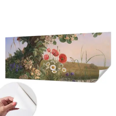 Papier peint photo sur tissu non tissé idylle florale