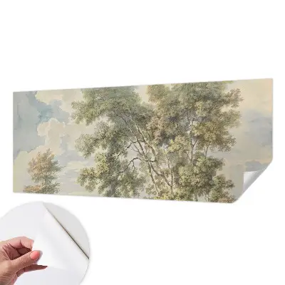 Papier peint intissé imprimé nature romantique