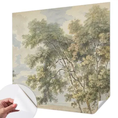 Papier peint intissé imprimé nature romantique