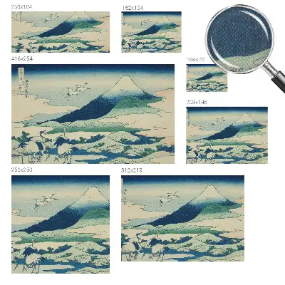 Papier peint photo sur tissu non tissé Grues et montagnes