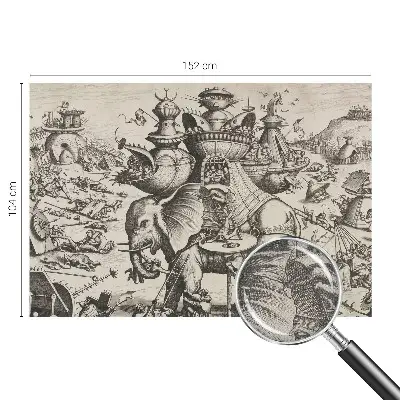 Papier peint photographique intissé Une bataille grotesque