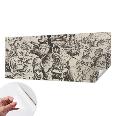 Papier peint tendance chambre adulte Groteskná bitka