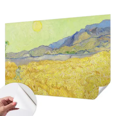 Papier peint photographique sur tissu non tissé champ de blé