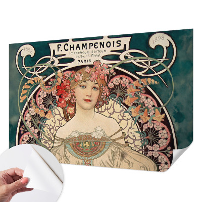 Papier peint chambre adulte cocooning Kvetinová symetria