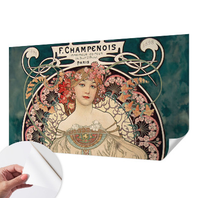 Papier peint chambre adulte cocooning Kvetinová symetria