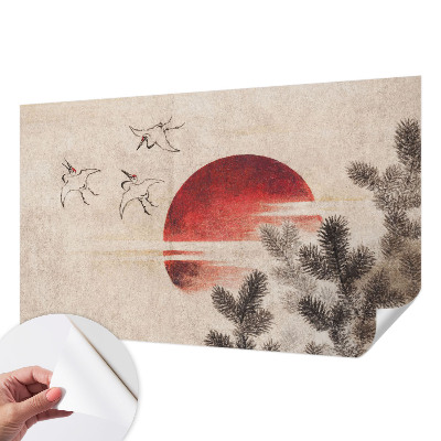 Papier peint tête de lit chambre adulte Lesný východ