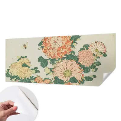 Papier peint photo sur tissu non tissé fleurs de chrysanthème