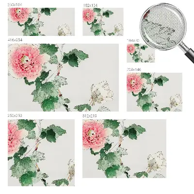 Papier peint intissé subtilité florale