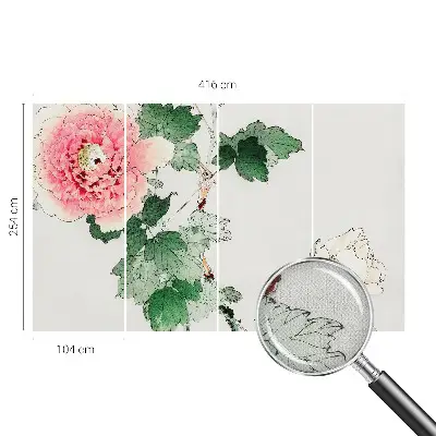 Papier peint intissé subtilité florale