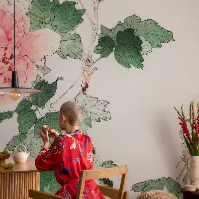 Papier peint intissé subtilité florale