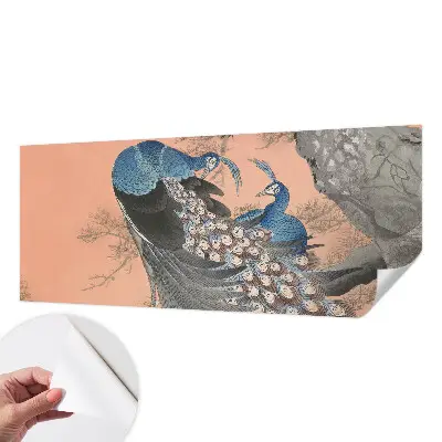 Papier peint photographique sur tissu non tissé Élégance du paon