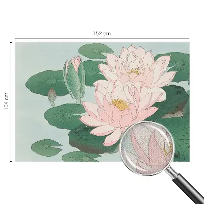 Papier peint photo imprimé sur tissu non tissé lotus d'eau
