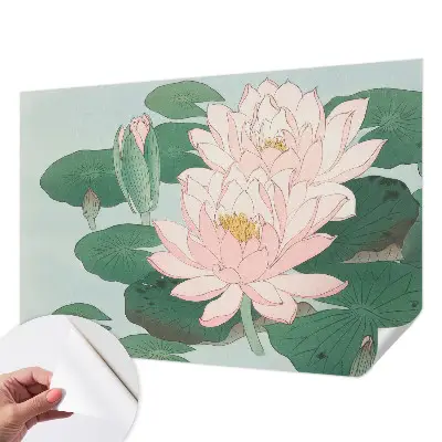 Papier peint photo imprimé sur tissu non tissé lotus d'eau