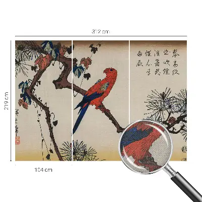 Papier peint intissé Un oiseau sur une branche