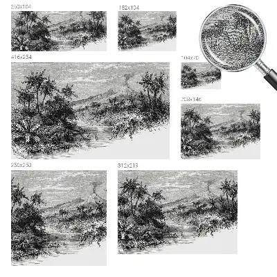 Papier peint photo grand format pour le mur Panorama exotique