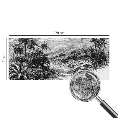 Papier peint photo grand format pour le mur Panorama exotique