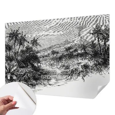 Papier peint photo grand format pour le mur Panorama exotique