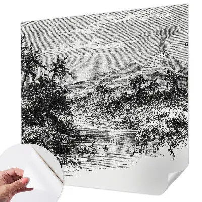 Papier peint photo grand format pour le mur Panorama exotique