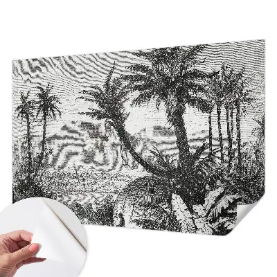 Papier peint photo sur tissu non tissé oasis tropicale