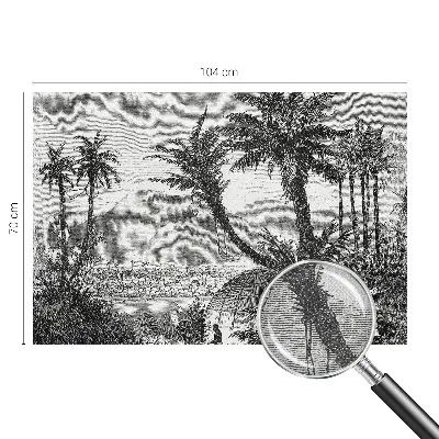 Papier peint photo sur tissu non tissé oasis tropicale