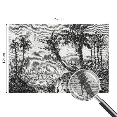 Papier peint photo sur tissu non tissé oasis tropicale