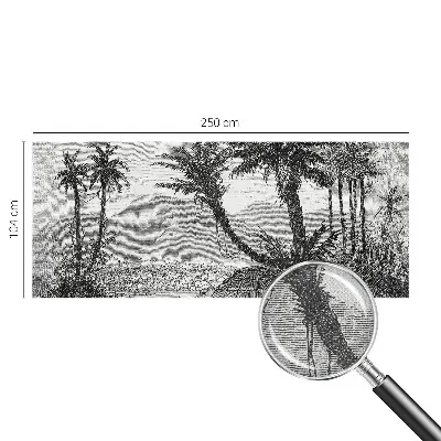 Papier peint photo sur tissu non tissé oasis tropicale