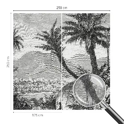 Papier peint photo sur tissu non tissé oasis tropicale