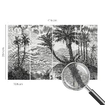 Papier peint photo sur tissu non tissé oasis tropicale