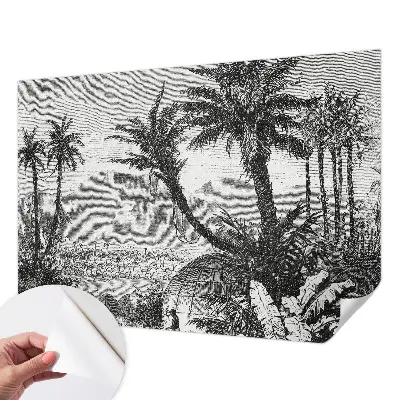 Papier peint photo sur tissu non tissé oasis tropicale