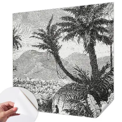 Papier peint photo sur tissu non tissé oasis tropicale