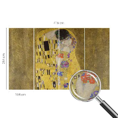 Papier peint photo sur tissu non tissé Couple Art Nouveau