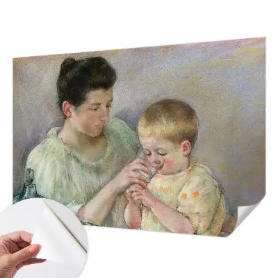 Papier peint photo imprimé sur tissu non tissé Soins parentaux