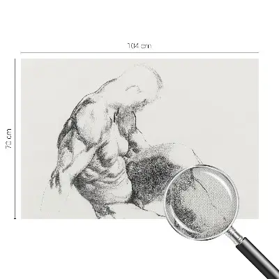 Papier peint intissé Croquis d'homme