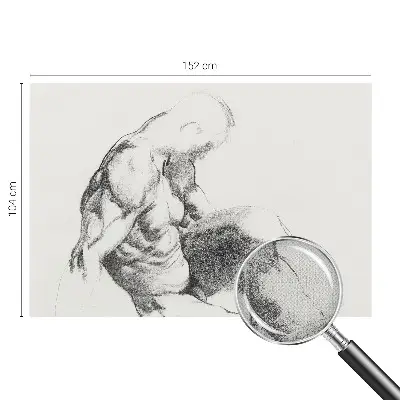 Papier peint intissé Croquis d'homme