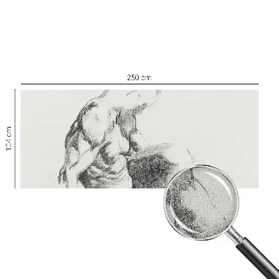 Papier peint intissé Croquis d'homme