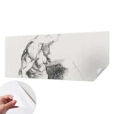 Papier peint intissé Croquis d'homme