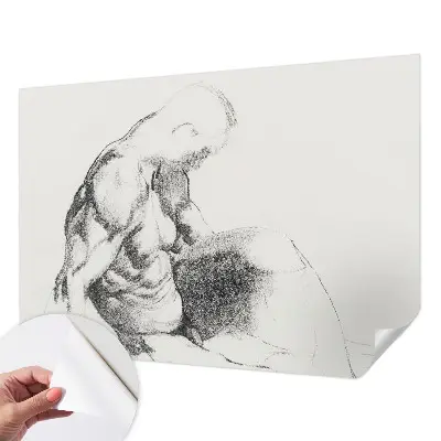 Papier peint intissé Croquis d'homme