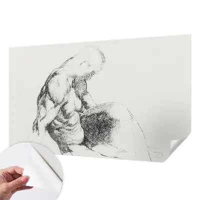 Papier peint intissé Croquis d'homme