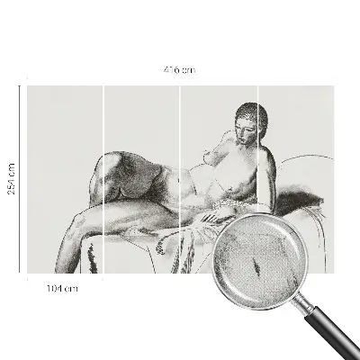 Papier peint photo grand format pour le mur nu artistique