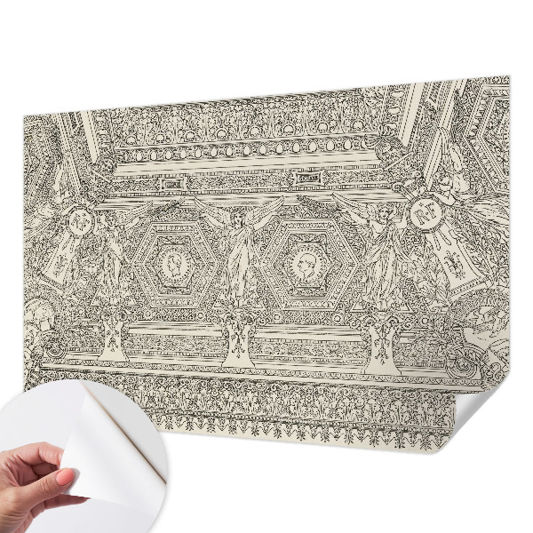 Papier peint tendance chambre adulte Klasický ornament