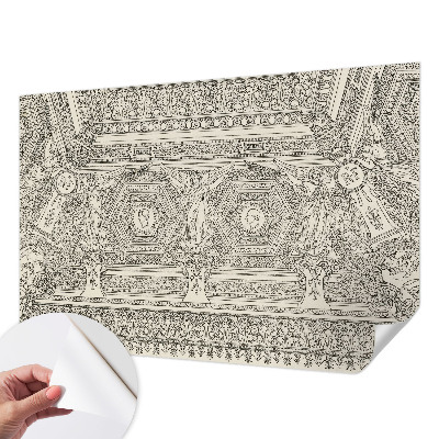 Papier peint tendance chambre adulte Klasický ornament