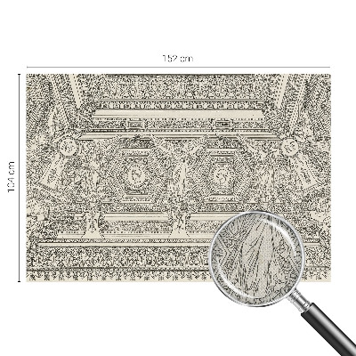 Papier peint tendance chambre adulte Klasický ornament