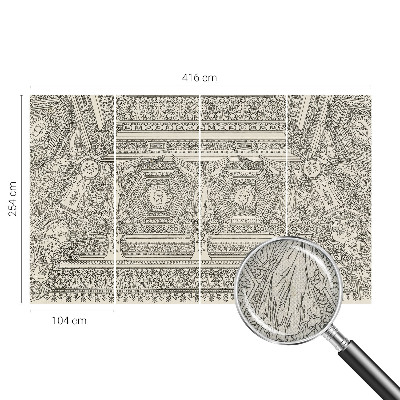 Papier peint tendance chambre adulte Klasický ornament