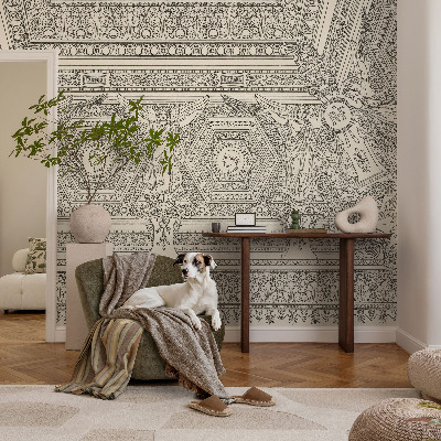 Papier peint tendance chambre adulte Klasický ornament
