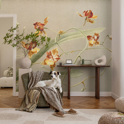 Déco papier peint salon Klasické orchidey
