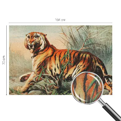 Papier peint intissé imprimé nature du tigre